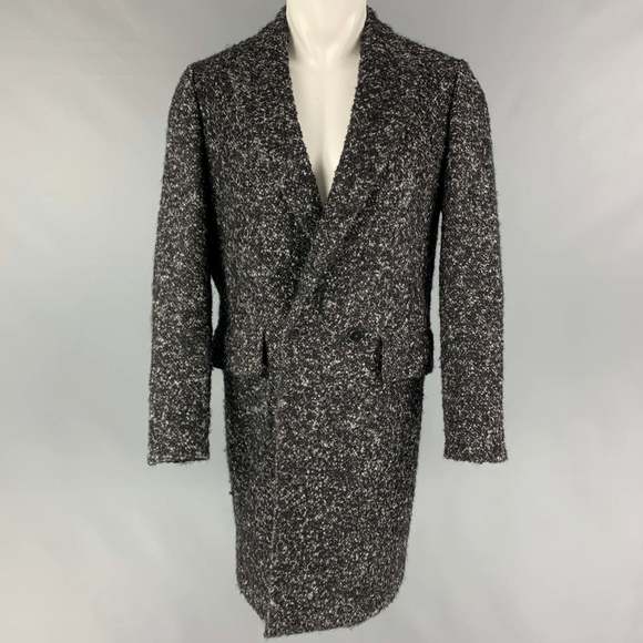 PS by PAUL SMITH Black Grey Tweed Wool Blend Coat - Picture 1 of 7